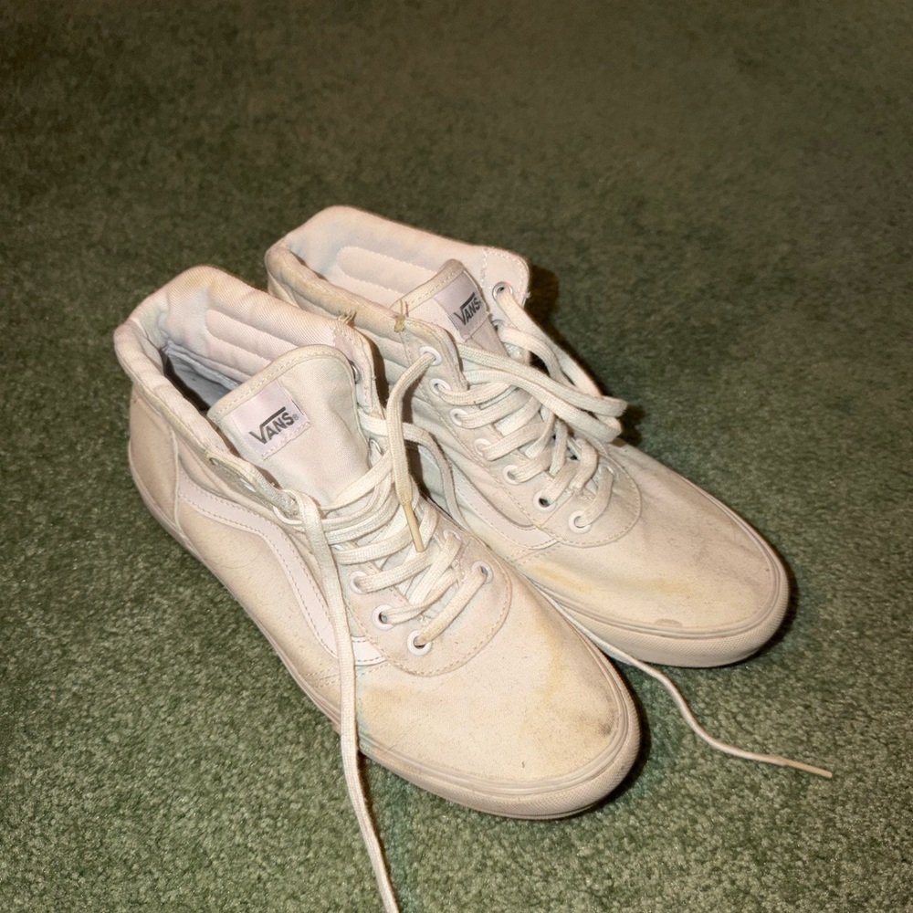 Vans Women's White High-Top Sneakers